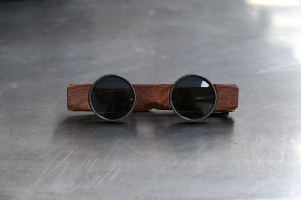 Rigards X UMA WANG Joint Work Wood Frame Glasses RG00UW2 Series Collection RG-RG00UW2-MCMG Wood Color